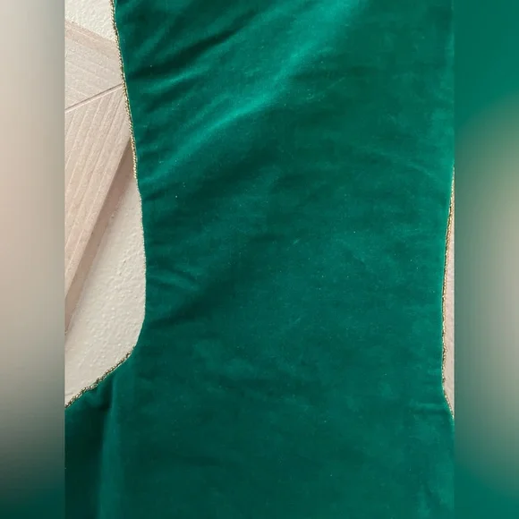 Coca-Cola vintage Christmas stocking. Red and green sequins and beaded trim - Picture 8 of 8